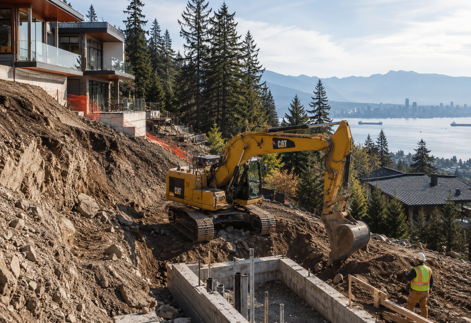 Custom Hillside Residential